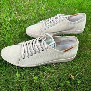Blackstone rose dust leather sneakers